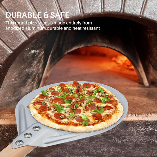 Pala De Pizza Giratoria Perforada De 7 Pulgadas