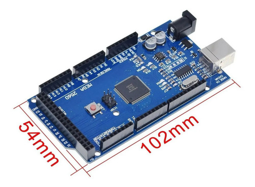 Imagem 2 de 10 de 10 Placas Compatível Com Arduino Mega 2560 R3 16au/ch340g