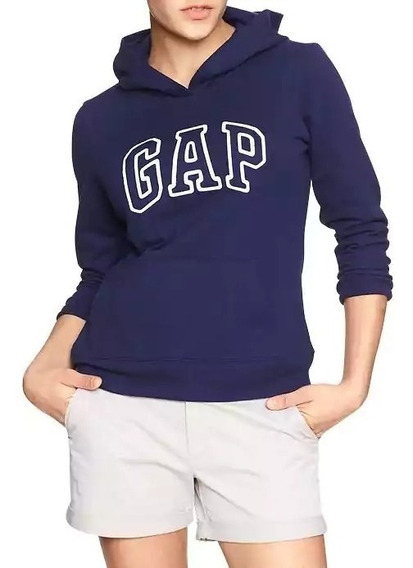 sudadera gap mujer azul marino