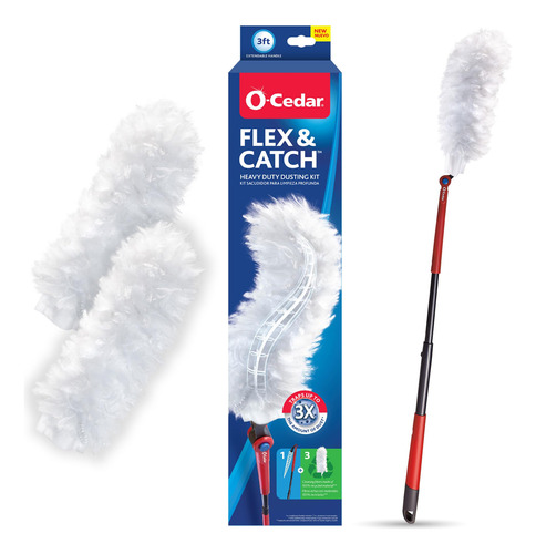 Kit Para Quitar El Polvo O-cedar Flex & Catch Con 3 Recambio
