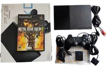 Comprar Sony Playstation 2 Slim Ps2 + 1control +caja+memory+ Mgs3