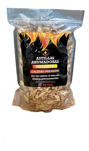 Astillas Ahumadoras De Mezquite 750gr Leña San Rafael