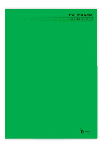 Caderno Tamoio Caligrafia cor verde