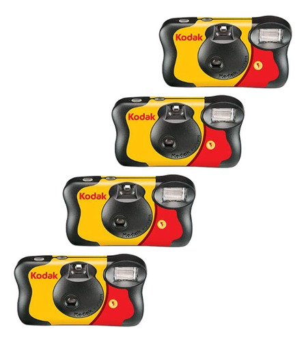 Cámara Desechable Kodak Fun Saver De 35 Mm Con Flash 27 Exp,