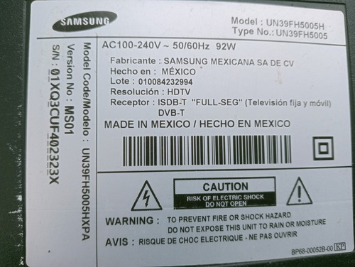 Imagen 4 de 5 de Tv Samsung 39 Led