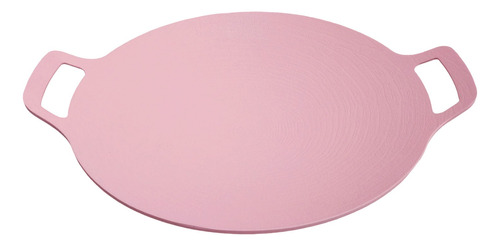 Comal Redondo Coreano De 34 Cm  Color Rosa