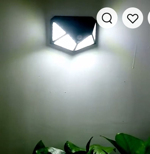 Lámpara Solar De Pared 100 Led Con Sensor De Movimientos 
