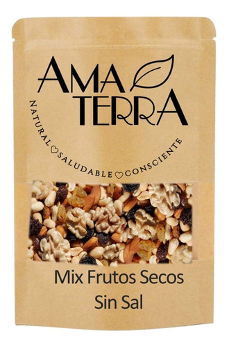 Mix De Frutos Secos Sin Sal 500 Grs. Amaterra