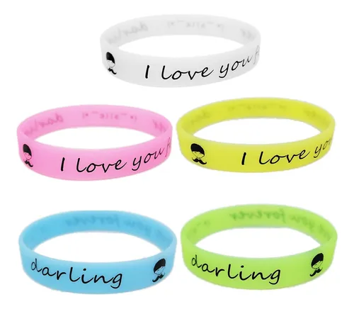 25 Pulseras Luminosas De Silicona Coloridas Personalizadas