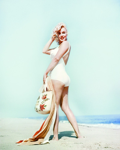 Cuadro Canvas Marilyn Monroe Diosa Malla Retro Pin Up Playa