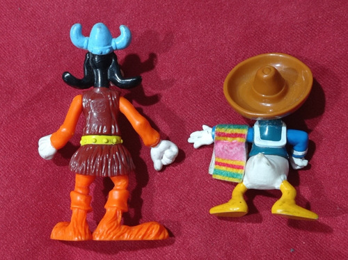 Muñecos Goofy Vikingo Y Pato Donald Mexicano (Usado)