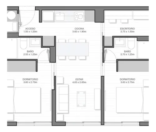 Departamento En Av. Vicuña Mackenna Con Irarrazabal