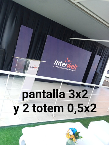 Alquiler Pantalla Led 3x2 Hd Y Todo Para Eventos