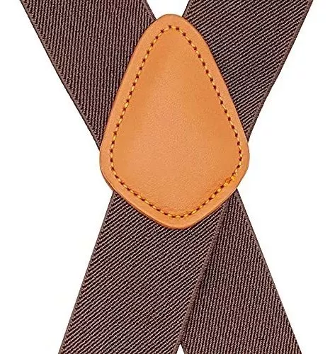 MENDENG Suspenders for Men Vintage Bronze Snap Hooks Adjustable Braces  Groomsmen