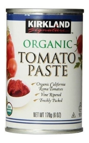 Kirkland Signature Tomate Orgánico Pasta, Latas De 6 Oz, 12-