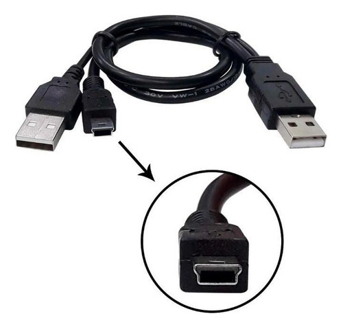 Cabo V3 Mini Usb Y Hd's 5 Pinos Para Hd Samsung