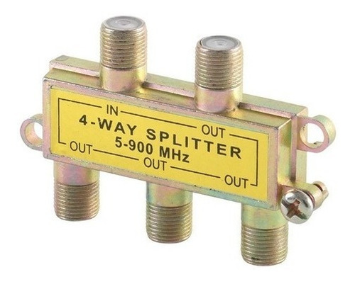 Splitter Divisor Coaxial 1 Entrada  4 Salidas 5-900hz 