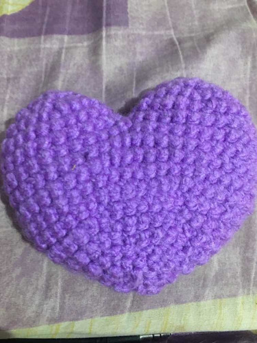 Corazón Tejido Morado