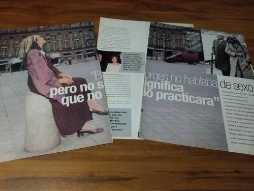 (z573) Maria Kodama * Clippings Revista 3 Pgs * 1999