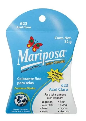 Colorante para Tela Mariposa Negro, 32 gr.