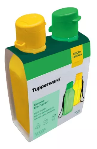 Tupperware - Botella Eco Tupper de 500 ml, colores: amarillo, Brasil