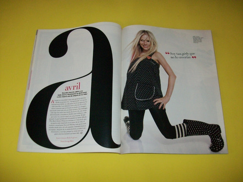 Imagen 2 de 8 de Avril Lavigne Revista Seventeen Maria Jose Hanson Hinder