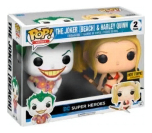 Funko Pop Joker & Harley Quinn ( Beach ) 2 Pack Exclusive