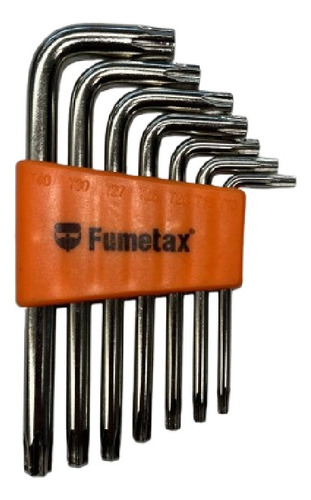 Juego De 7 Llaves Torx Fumetax Mod. Sw-630202002-7l Cromado