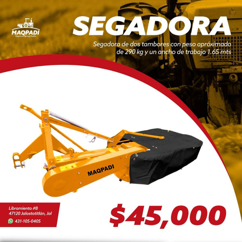 Segadora Cortadora Marca Maqpadi 1.65 Mts. Nueva