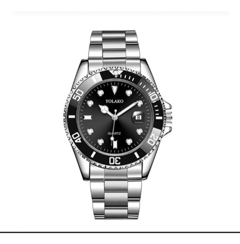 Relógio Yolako Original Aço Estilo Rolex A Prova D Agua