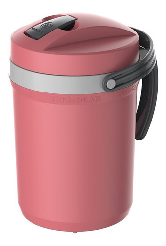 Imagem 2 de 4 de Recipiente Termico Termolar Flip Top Rosa 2,5 Litros 57360