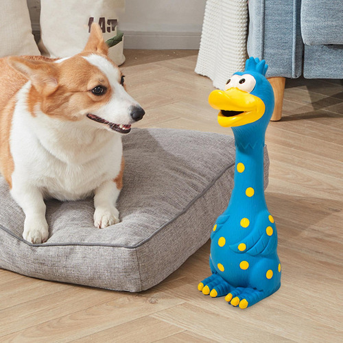 Juguete De Pollo Chillón Para Perros, Juguete Azul