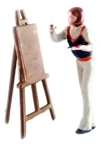 Pintor Modelo De Personas En Miniatura 1:64 Decoración De