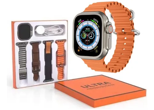 Reloj Inteligente Smartwatch 4 Correas Para Android/iPhone Color De La Caja  Plateado Color De La Correa Variado