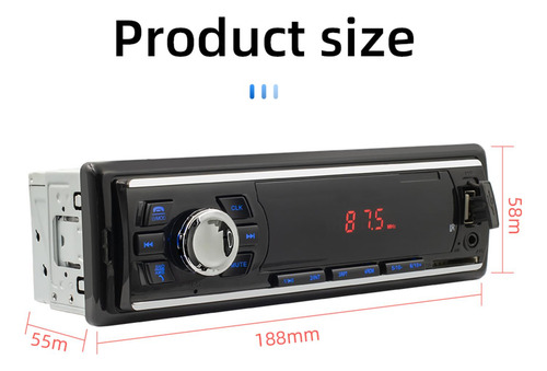 Reproductor Mp3 Para Coche, Radio Fm De Alto Rendimiento Con