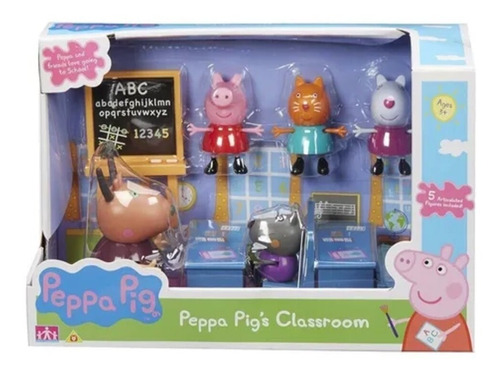 Peppa Pig Va A Clase De La Escuela Class Room Original