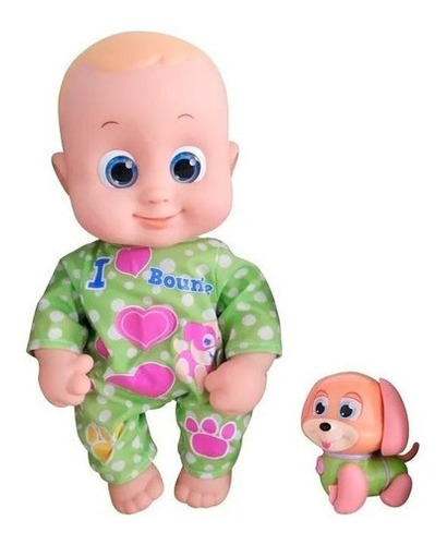 Muñeca Bouncin Babies Jugando Con Mascotas