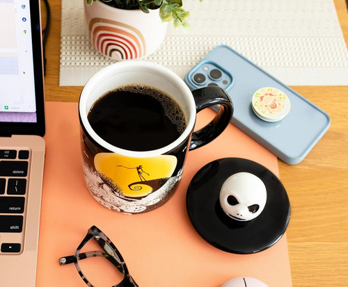 Taza Ceramica Disney Jack Skellington Halloween Color Negro Spiral Hill