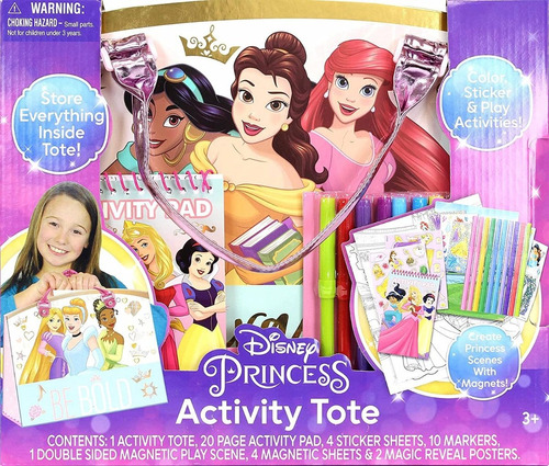 Disney Princess Set Cuaderno Para Colorear Accesorios