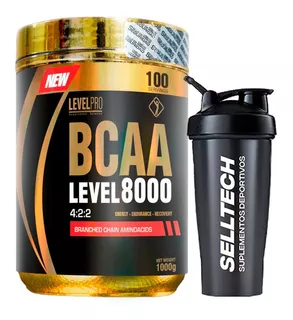 Level Pro Bcaa Level 8000 1000gr Fruit Punch + Shaker