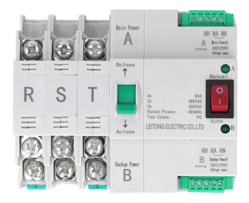 Interruptor De Alimentación Automático Matic Transfer Dual 3