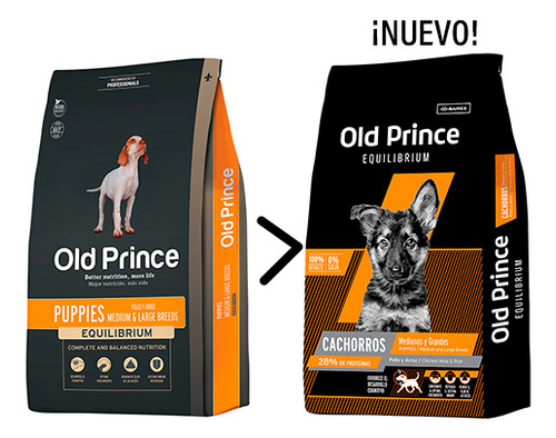 Old Prince Cachorro Equilibrium Med/gde 15 Kg Envío S/c