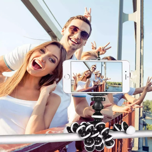 Trípode Pulpo Flexible Para Celular Y Cámara Soporte 360°