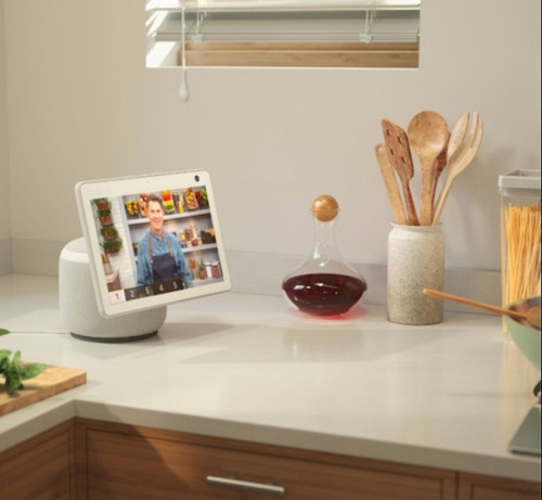 Amazon Echo Show 10 360º Echo Show 10 3rd Gen Con Asistente Virtual Alexa, Pantalla Integrada De 10.1 Glacier White Glacier White