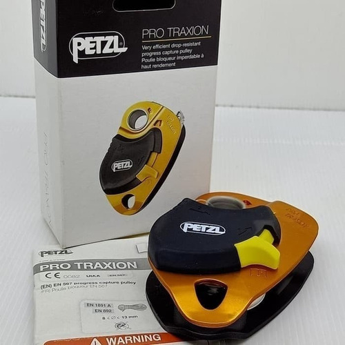 Polea Pro Traxion Petzl Bloqueadora Rescate Trabajo Vertical