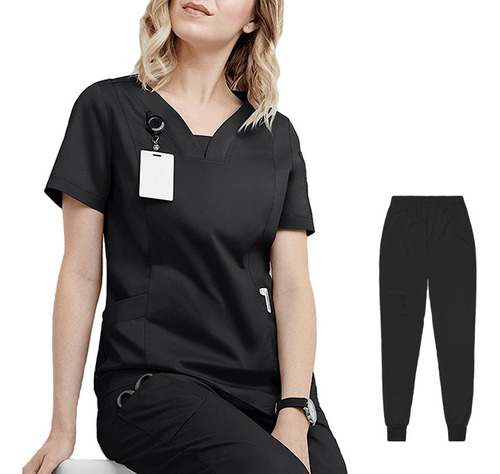 Esteticista Con Ropa Quirúrgica Médica Transpirable Uniforme