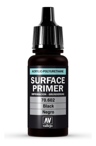 Vallejo 70602 Imprimación Negro Surface Primer Aerógrafo Lp