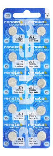 10 X Pilas Renata 371 Sr920sw Original Suiza Blister Cerrado