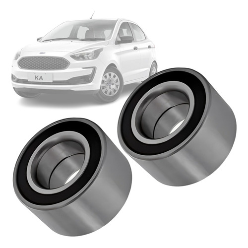 Par Rolamento De Roda Dianteiro Ka New Fiesta Com Abs