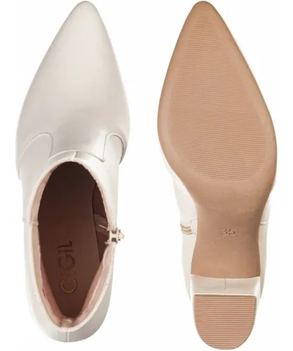 Bota Bico Fino Coturno Feminino Cano Curto Salto Confort vel